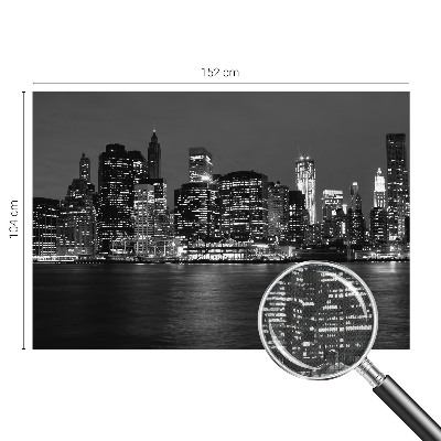 Foto behang voor de kinderkamer Nachtmetropool