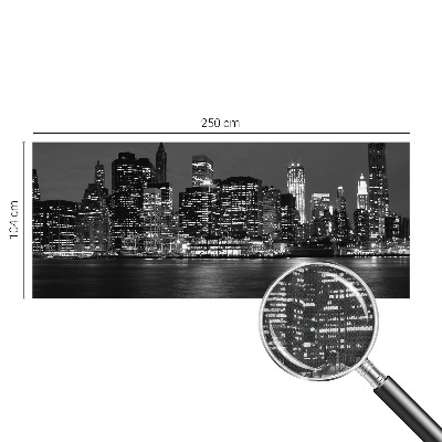 Foto behang voor de kinderkamer Nachtmetropool