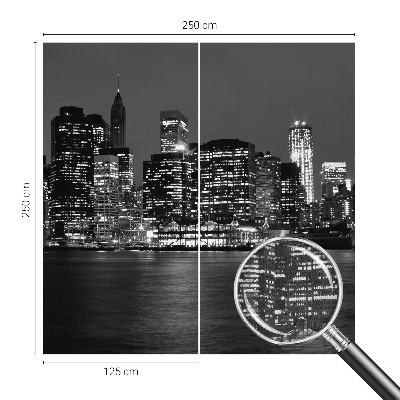 Foto behang voor de kinderkamer Nachtmetropool