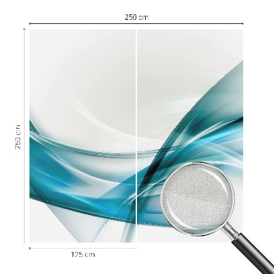 Fotobehang kinderkamer met een patroon van blauwe golven