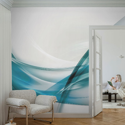 Fotobehang kinderkamer Blauwe golven