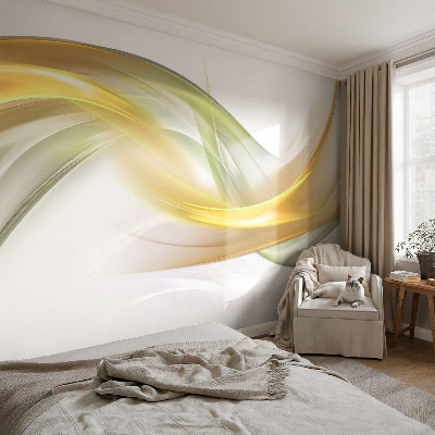 Fotobehang voor kinderkamer met een vloeiend harmonieus patroon