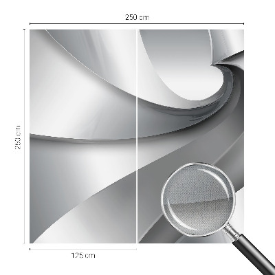 Fotobehang voor de kinderkamer met een patroon van geometrische spiralen