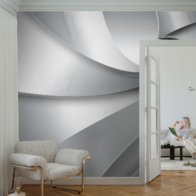 Fotobehang voor de kinderkamer met een patroon van geometrische spiralen