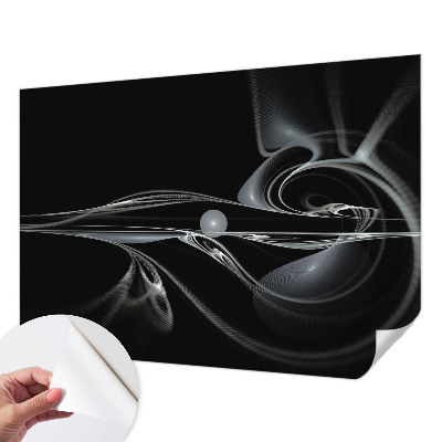 Fotobehang babykamer met print van vloeistofleidingen