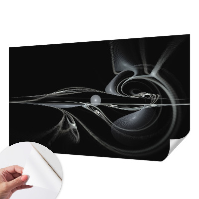Fotobehang babykamer met print van vloeistofleidingen