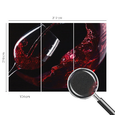 3D fotobehang Rode wijn