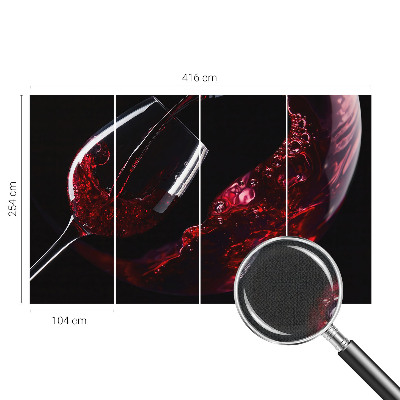 3D fotobehang Rode wijn