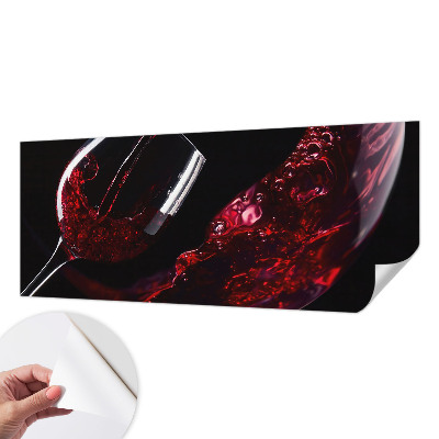 3D fotobehang met een motief van rode wijn