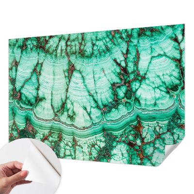 Foto behang voor de keuken Groene patronen