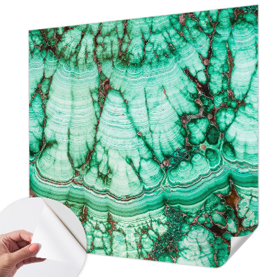 Foto behang voor de keuken Groene patronen