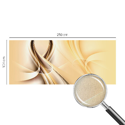 Zelfklevend fotobehang met een motief van golvende lijnen