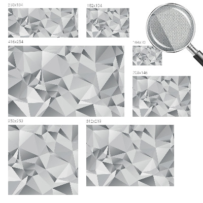 3D fotobehang met abstracte geometrische vormen