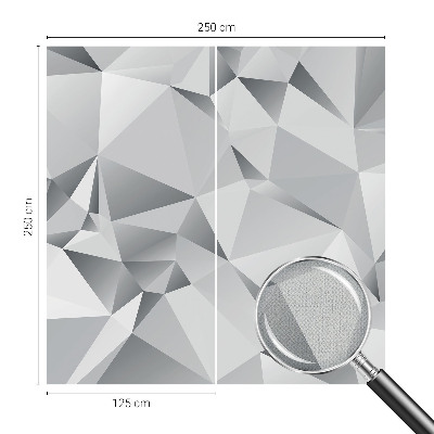 3D fotobehang met abstracte geometrische vormen