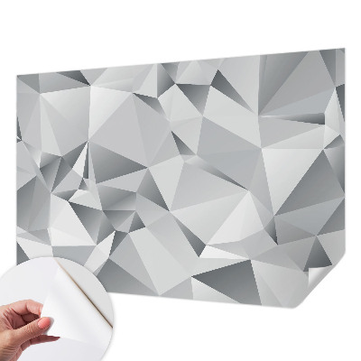 3D fotobehang met abstracte geometrische vormen