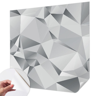 3D fotobehang met abstracte geometrische vormen