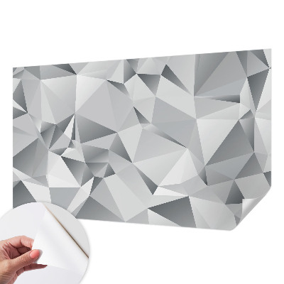 3D fotobehang met abstracte geometrische vormen