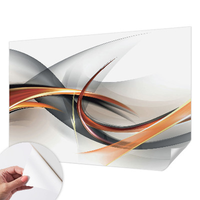Fotobehang kinderkamer met een abstract dynamisch motief