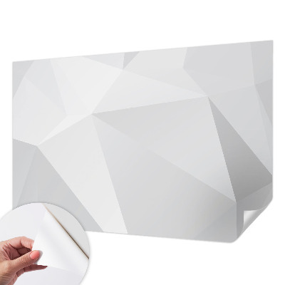 Foto behang voor de kinderkamer met grijze driehoeken