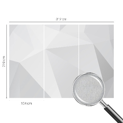 Foto behang voor de kinderkamer Grijze driehoeken