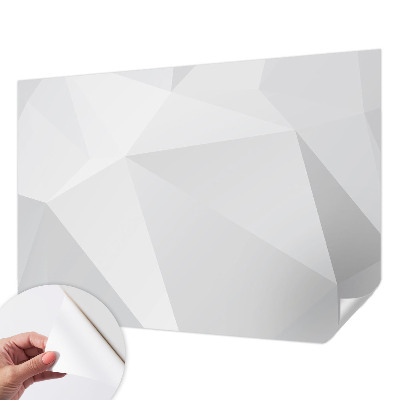 Foto behang voor de kinderkamer met grijze driehoeken