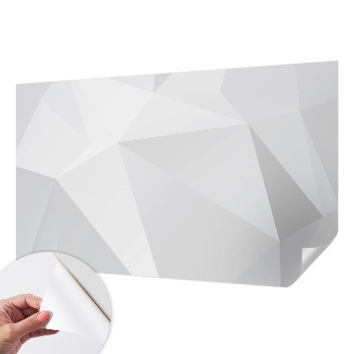 Foto behang voor de kinderkamer met grijze driehoeken