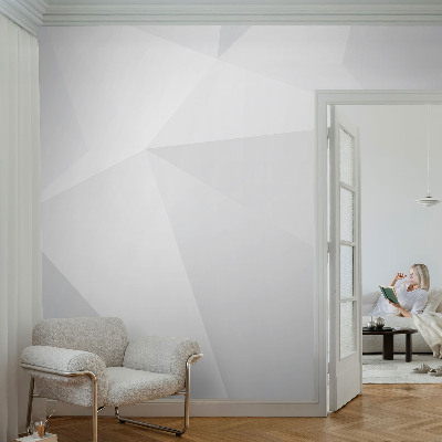 Foto behang voor de kinderkamer Grijze driehoeken