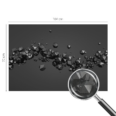 Fotobehang voor de kinderkamer Zwarte klonten