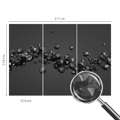 Fotobehang voor de kinderkamer Zwarte klonten