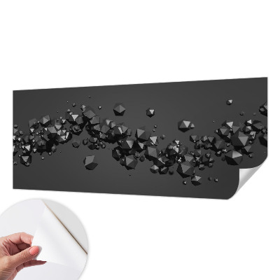 Fotobehang voor de kinderkamer met een patroon van zwarte klonten
