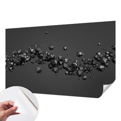Fotobehang voor de kinderkamer Zwarte klonten