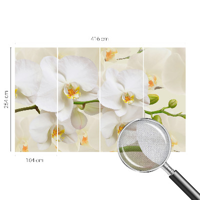 Fotobehang tienerkamer met bloemenmotief