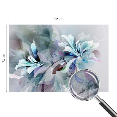 Zelfklevend fotobehang met een abstract bloemmotief