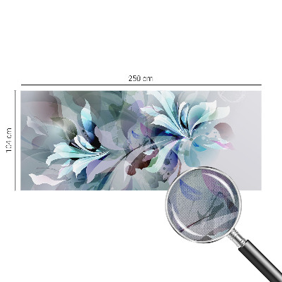Zelfklevend fotobehang met een abstract bloemmotief