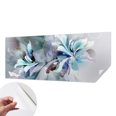 Zelfklevend fotobehang met een abstract bloemmotief