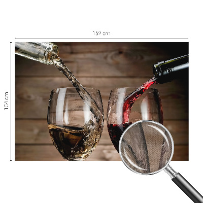 Zelfklevend fotobehang op maat met een ontwerp van een glas wijn