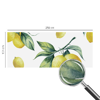 3D fotobehang met citroenmotief