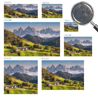 Fotobehang voor de kinderkamer met een berglandschap als motief