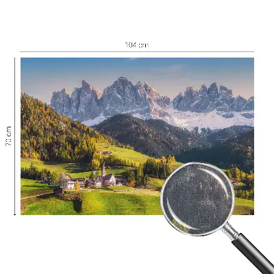 Fotobehang voor de kinderkamer met een berglandschap als motief