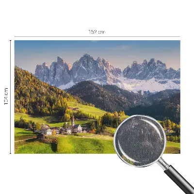 Fotobehang voor de kinderkamer met een berglandschap als motief