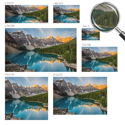 Fotobehang tienerkamer Bergreflectie