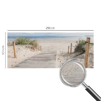 Foto behang voor de keuken Houten loopbrug