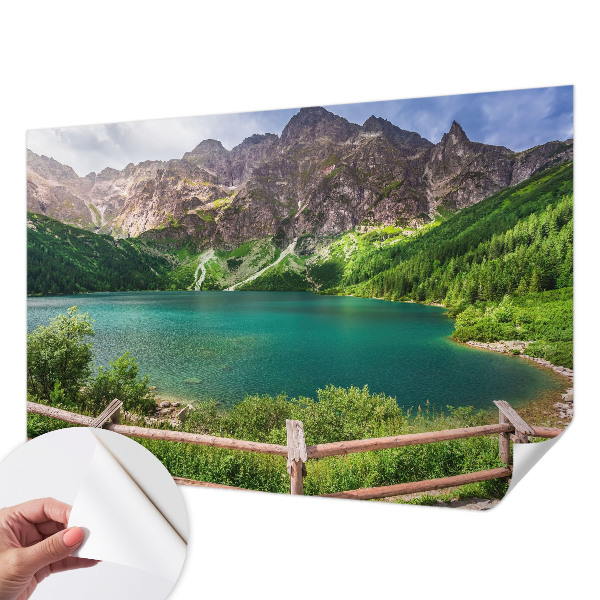 Fotobehang voor kinderkamer met een berglandschap als ontwerp