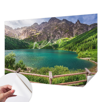 Fotobehang voor kinderkamer met een berglandschap als ontwerp