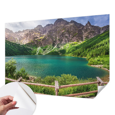 Fotobehang voor kinderkamer met een berglandschap als ontwerp