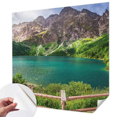 Fotobehang voor kinderkamer met een berglandschap als ontwerp