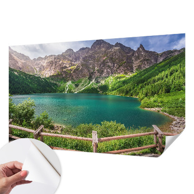 Fotobehang voor kinderkamer met een berglandschap als ontwerp