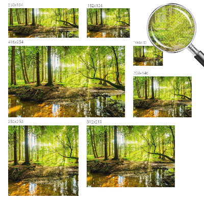 3D fotobehang Groen landschap