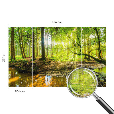 3D fotobehang Groen landschap