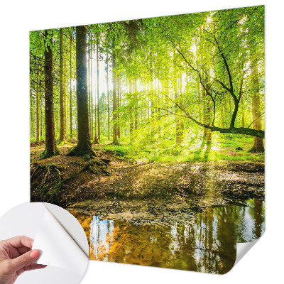 3D fotobehang Groen landschap